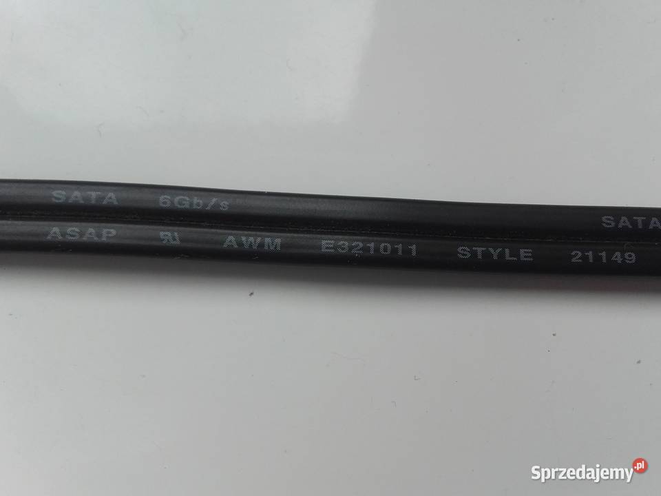 Kabel sygnałowy SATAIII 6Gbs 40 7pin Asus kolor kable, taśmy, przedłużacze Elektronika Bydgoszcz sprzedam