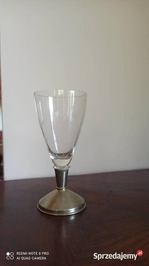 Kieliszek na cynowej nóżce
Szlif w gwiazdki Gdańsk