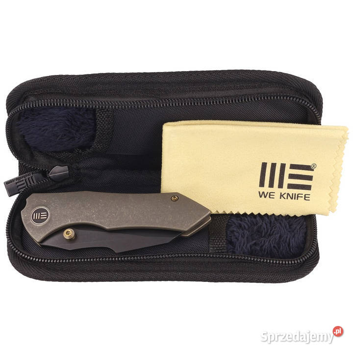 Nóż składany WE Knife HighFin Bronze Titanium Akcesoria, narzędzia i noże Warszawa sprzedam