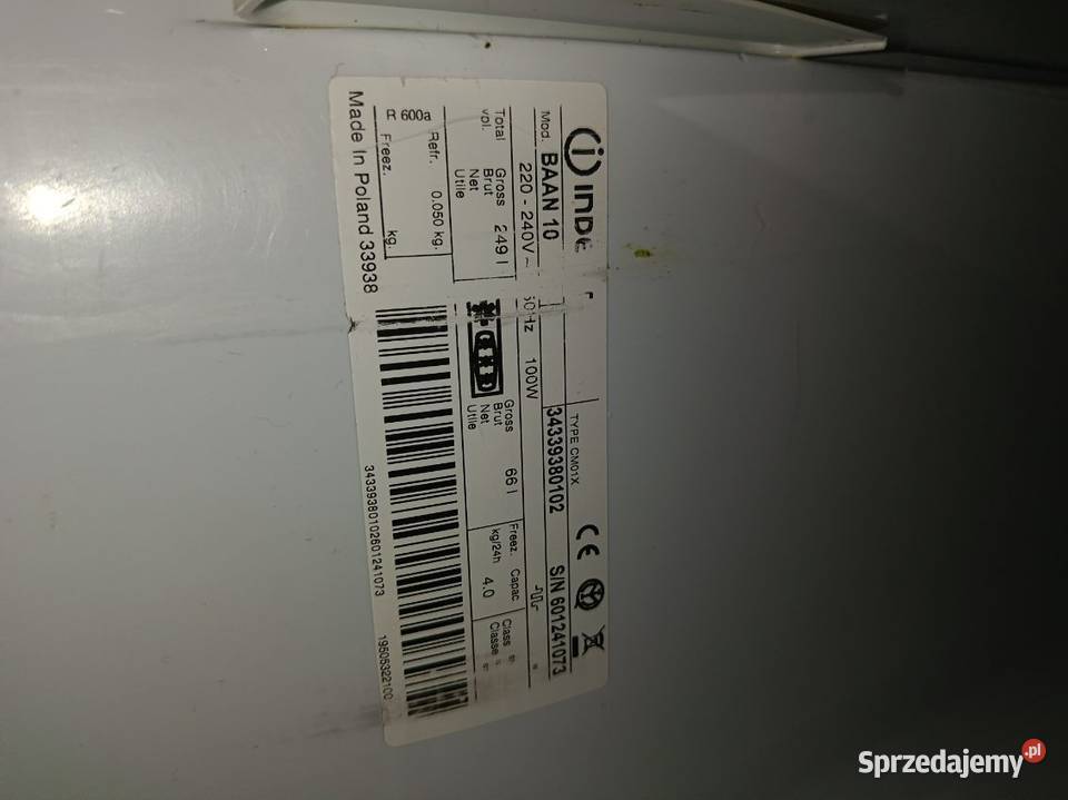 Lodówka Indesit BAN 10 z Zamrażalnikiem 100 Kędzierzyn-Koźle