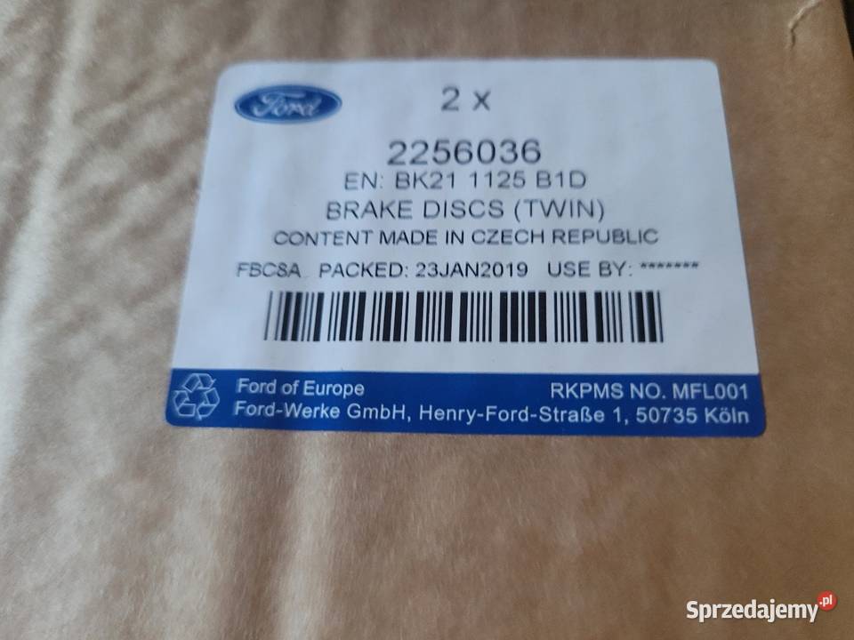 TARCZE HAMULCOWE FORD TRANSIT CUSTOM 2110008 Radom sprzedam