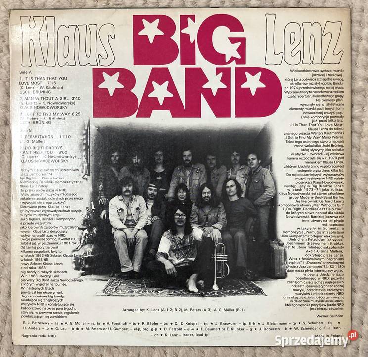 Klaus Lenz Big Band zachodniopomorskie Szczecin