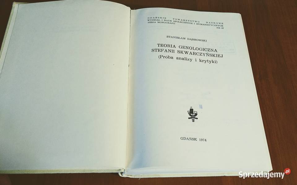 Teoria genologiczna Stefanii Skwarczyńskiej Gdańsk