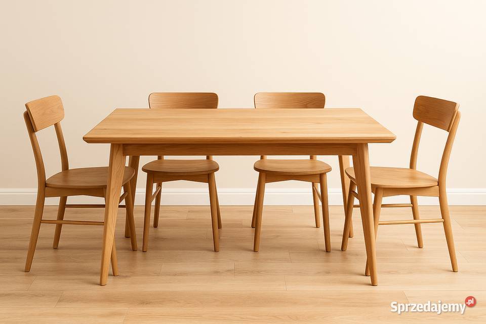 Stół Dębowy LOFT 100 Lite Drewno DĄB Rozkładany 77cm śląskie Katowice sprzedam