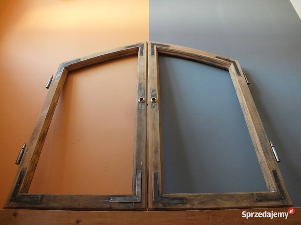 Stare okna drewnianeokoło 1920 komplet Bielawa sprzedam