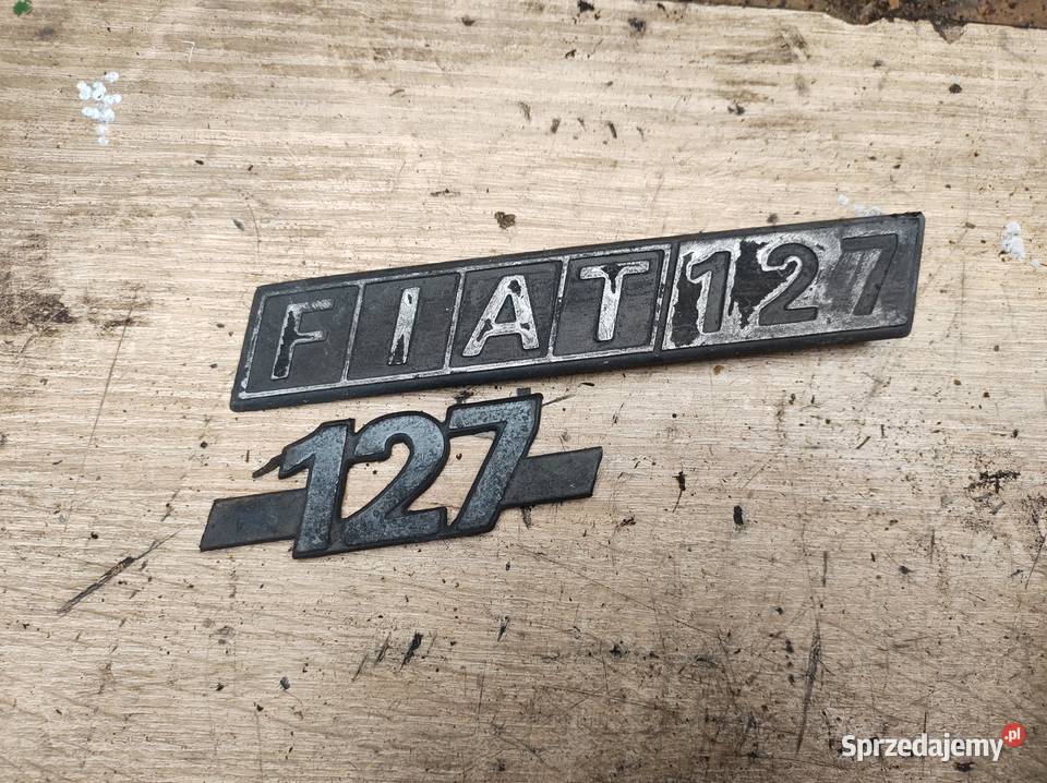 FIAT 127 emblemat napis logo Kielce
