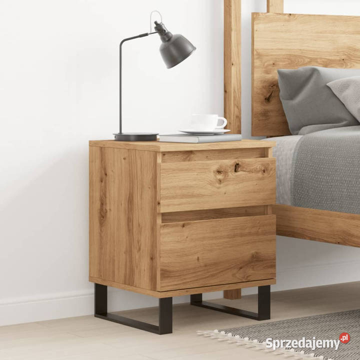 Szafka nocna dąb artisan 40x35x50 materiał mazowieckie