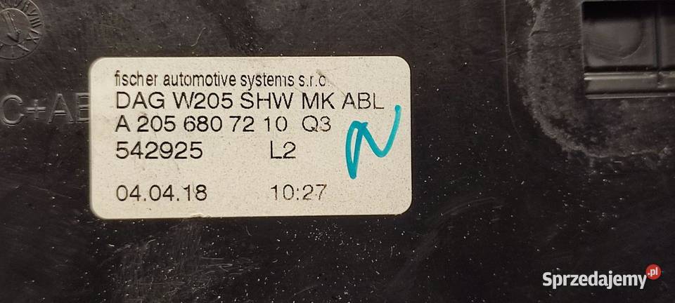 MERCEDES GLC W253 SUV DEKOR SCHOWEK TYNELU