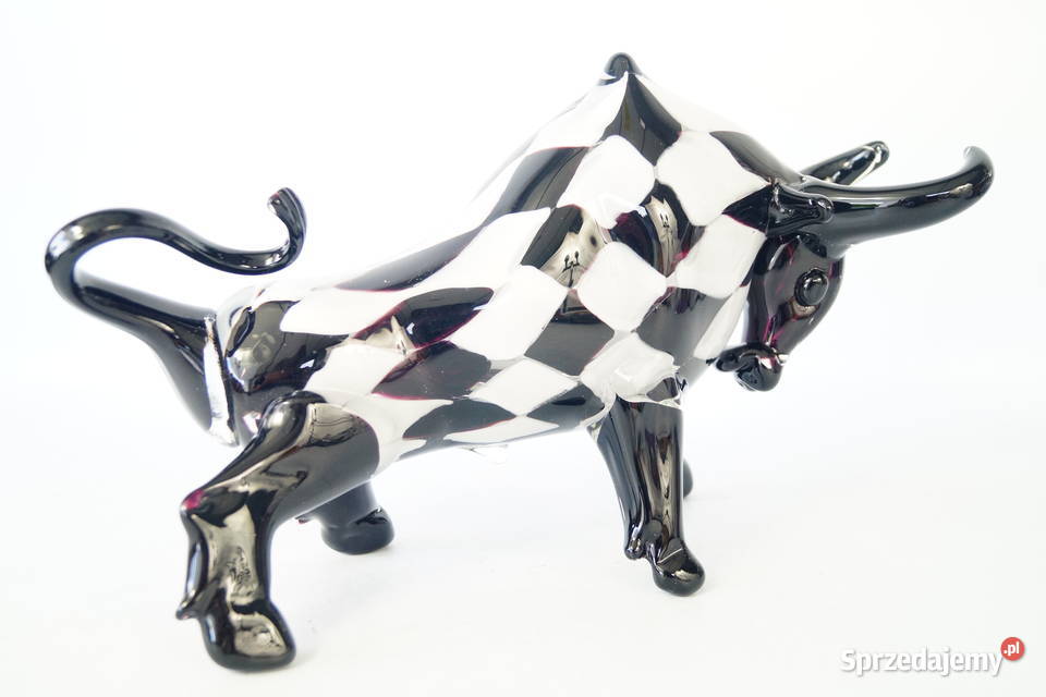 Byk z Wall Street szklana figura Murano style