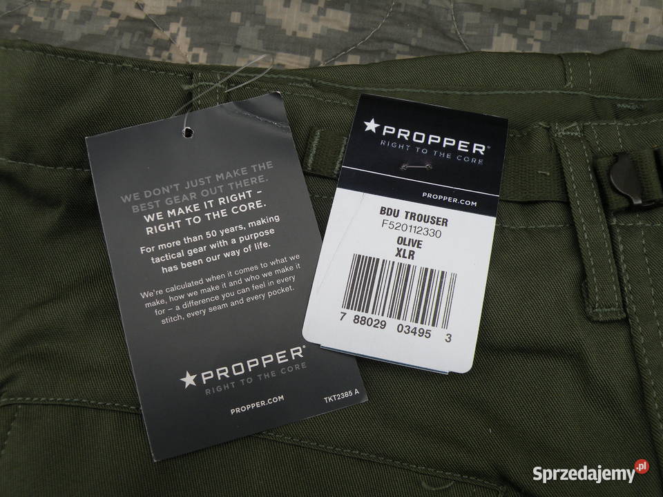 Spodnie BDU PROPPER olive NYCO XLarge Wrocław