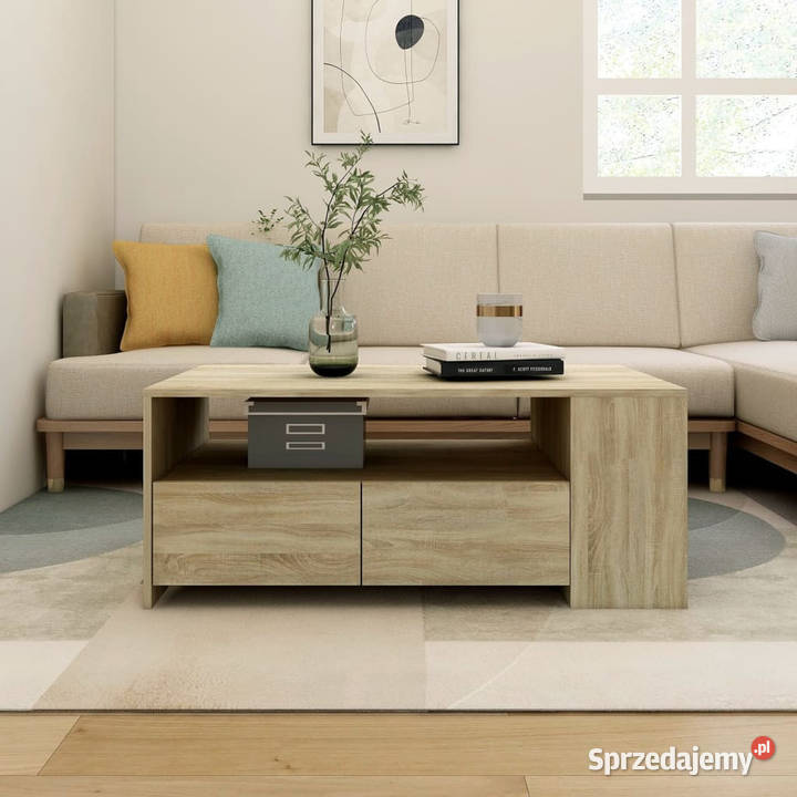 Stolik kawowy dąb sonoma 102x55x42 materiał Stoły Warszawa