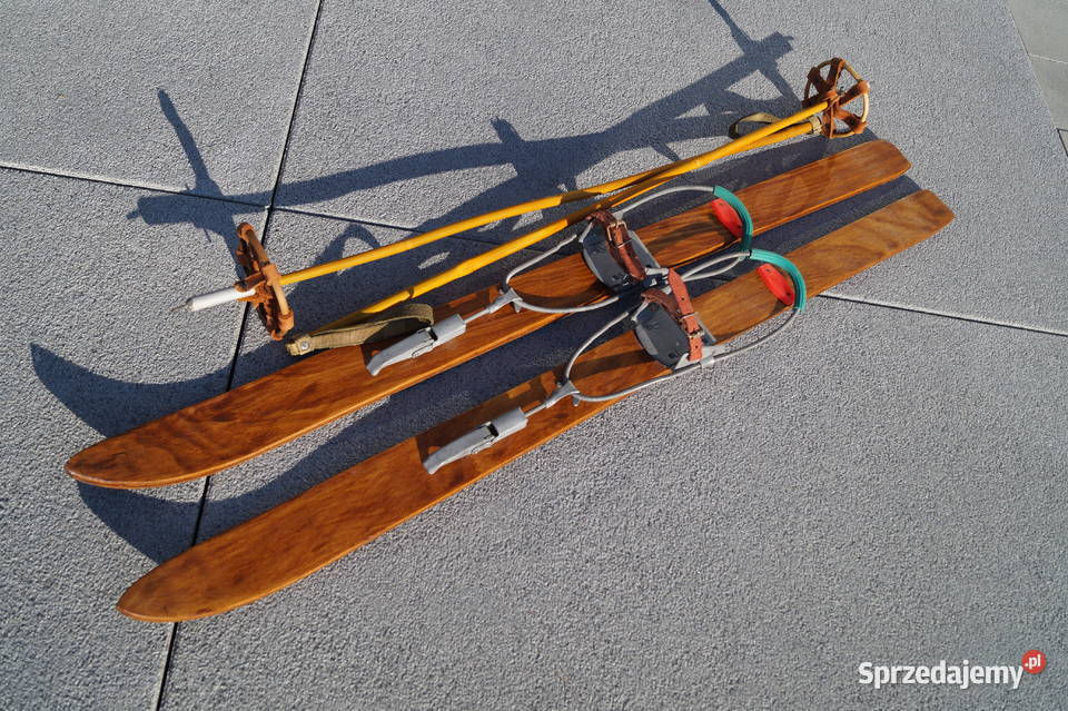 Stare narty dziecięce 100 kijki Pruchnik