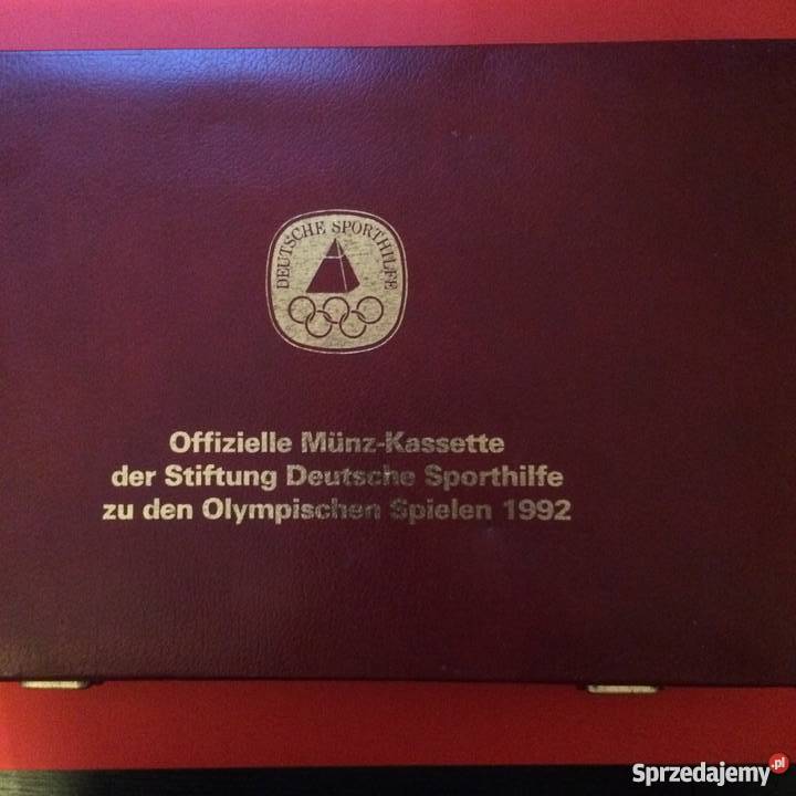 913 Kaseta na numizmaty z Olimpiady 1992 r Antykwariat Szczecin