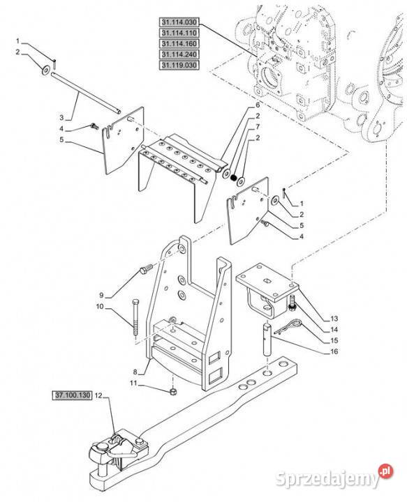 Holland T6090 T6070 Osłona 379252A2 Jastrzębniki