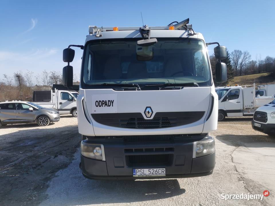 Renault Premium 320 DXi Euro5 śmieciarka 3osiowa Śmieciarki Książ Wielki