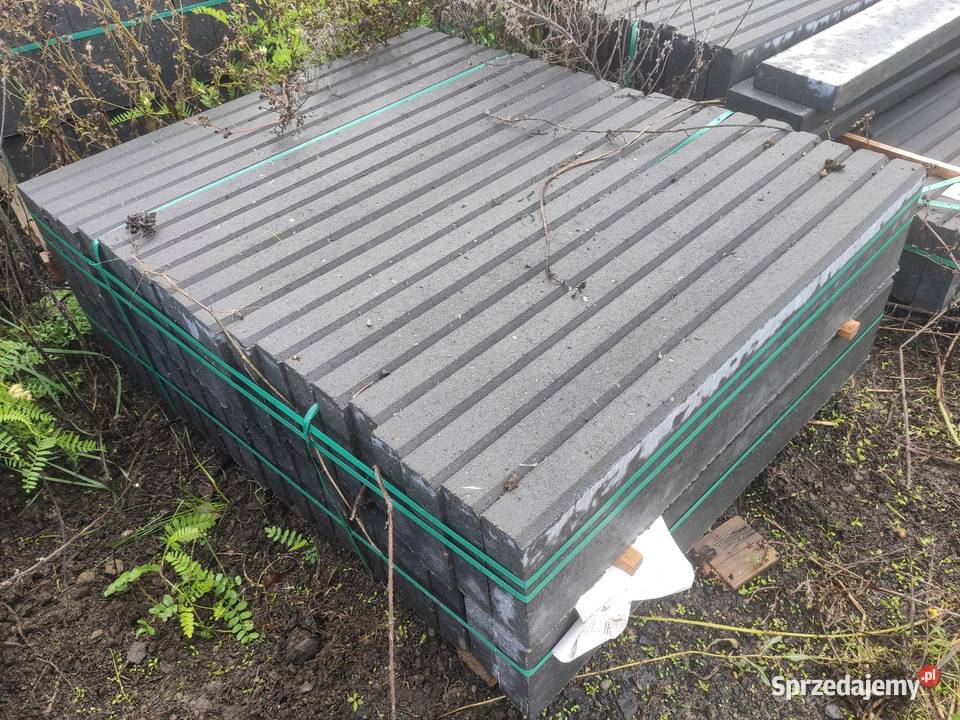 Obrzeża betonowe 20x6 grafitowe ogrodowe