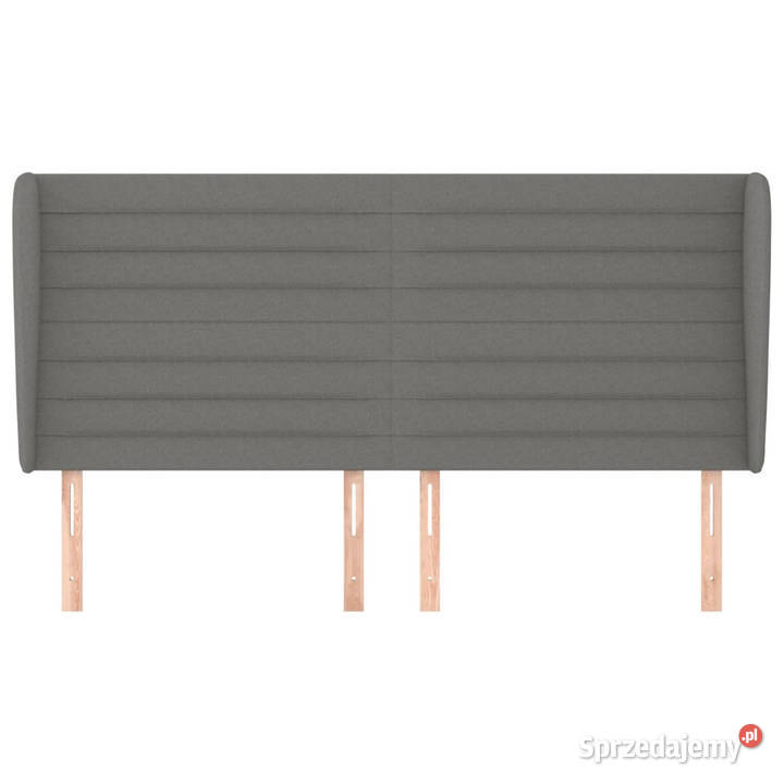 Zagłówek uszak ciemnoszary 203x23x118128 tkanina Warszawa