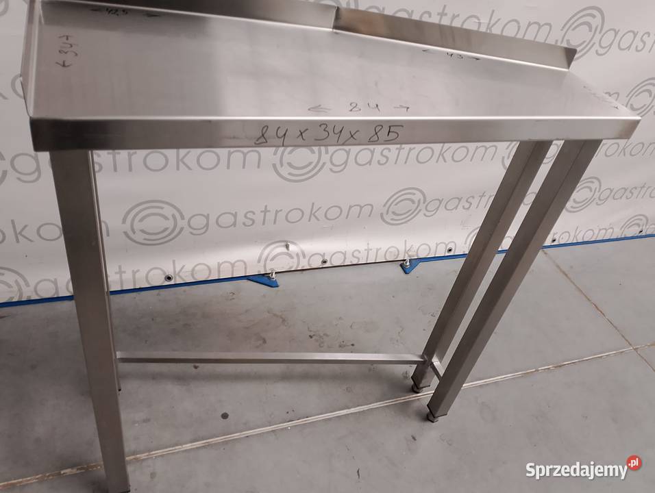 STÓŁ ROBOCZY ŚCIĘTY 84X34X175X85