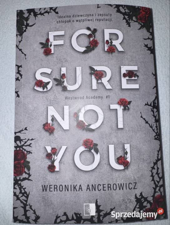 Książka For Sure Not You nowa