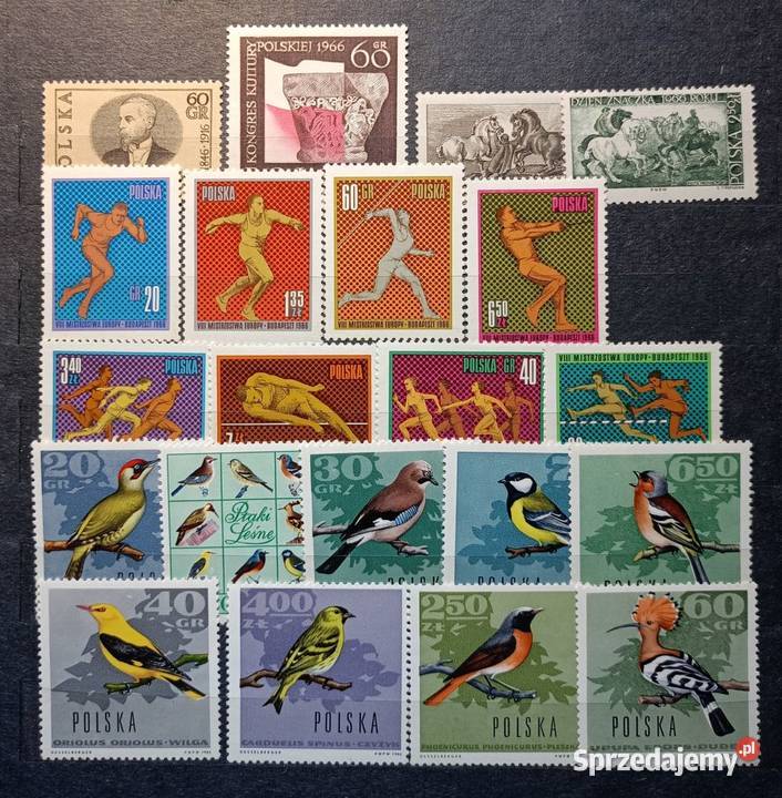 Znaczki polskie 1966 czyste Leźnica Wielka-Osiedle