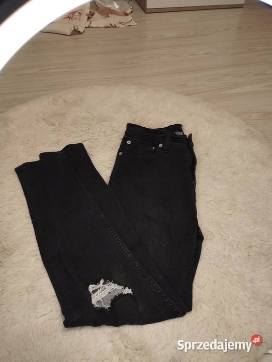 Czarne jeansy rurki z dziurami LAGER 157 model Rozmiar 38(M) Ostrołęka