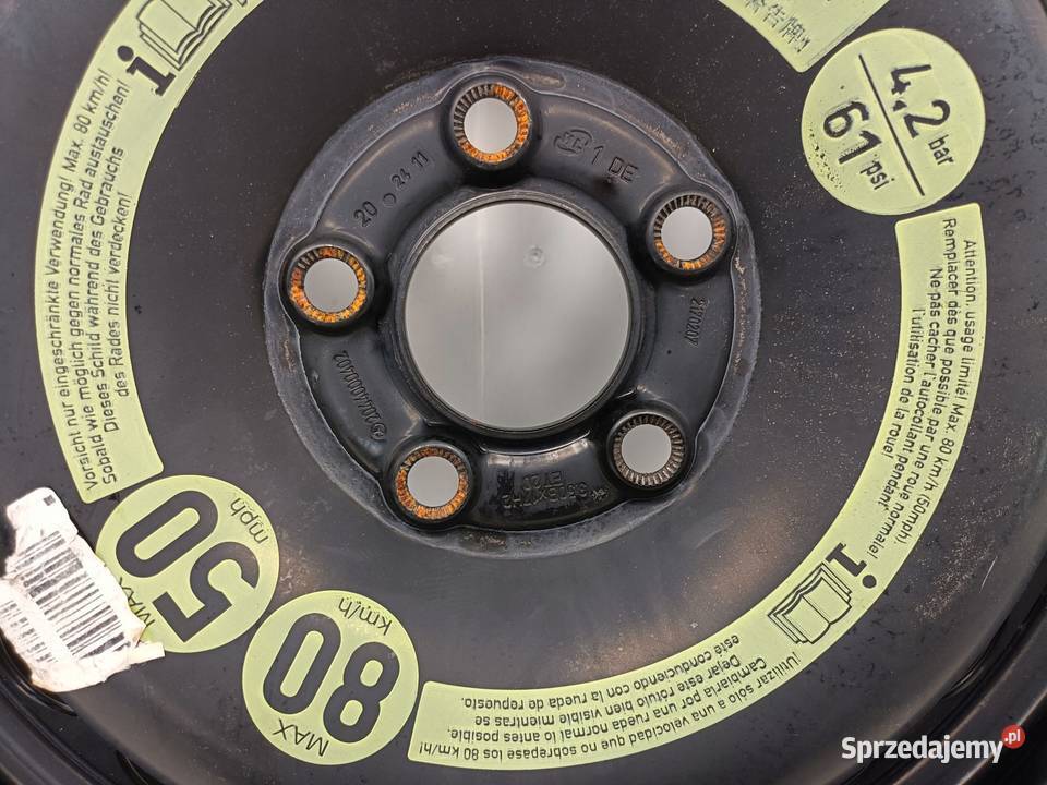 KOŁO DOJAZDOWE Mercedes W204 C204 W211 12580 R17 Chełm sprzedam