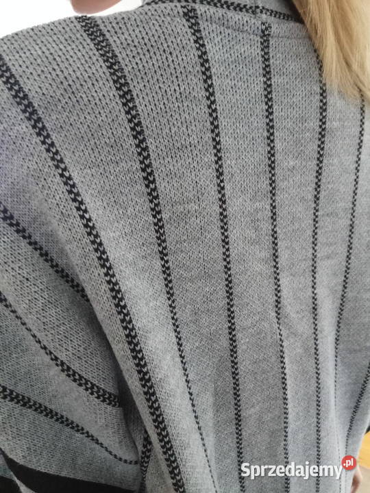 Kardigan Rainbowsweter szaro czarnyr LXL Pszczyna