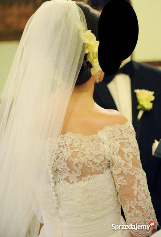 Suknia PETUNIA Pronovias Madonna bolerko welon Gąbin