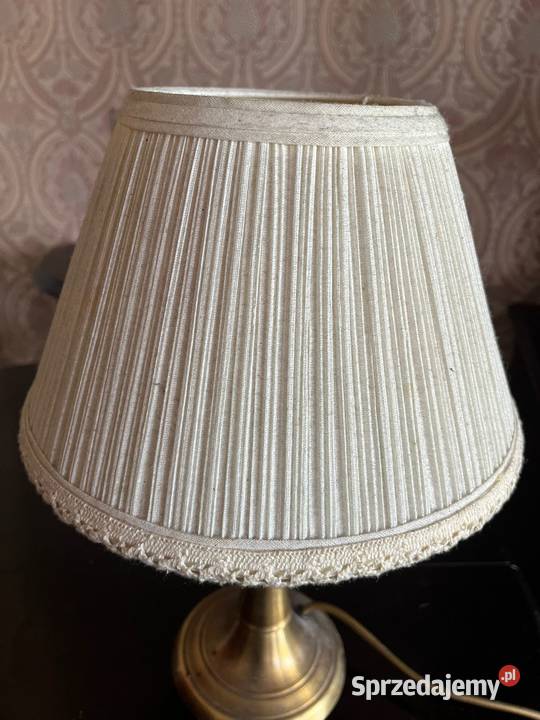 Elegancka lampa stołowa MOSIĘŻNA NOGA