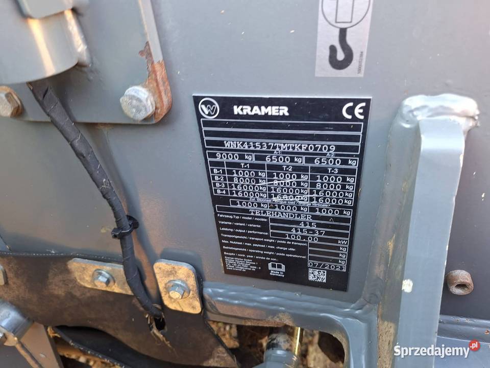 Ładowarka teleskopowa Kramer KT 407 dolnośląskie