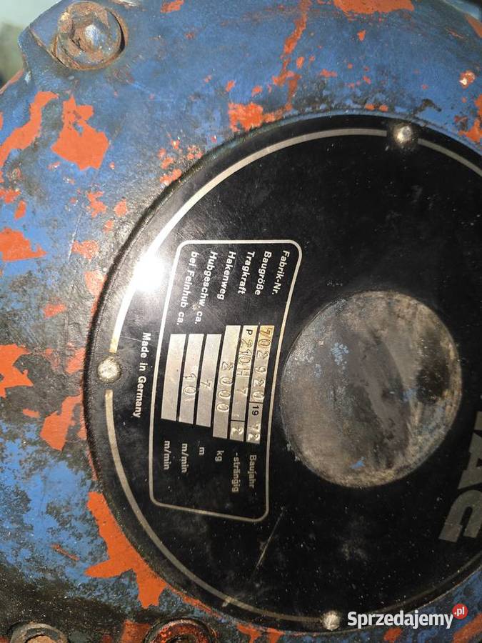 Wciągnik suwnica DEMAG 2T Radoszewnica