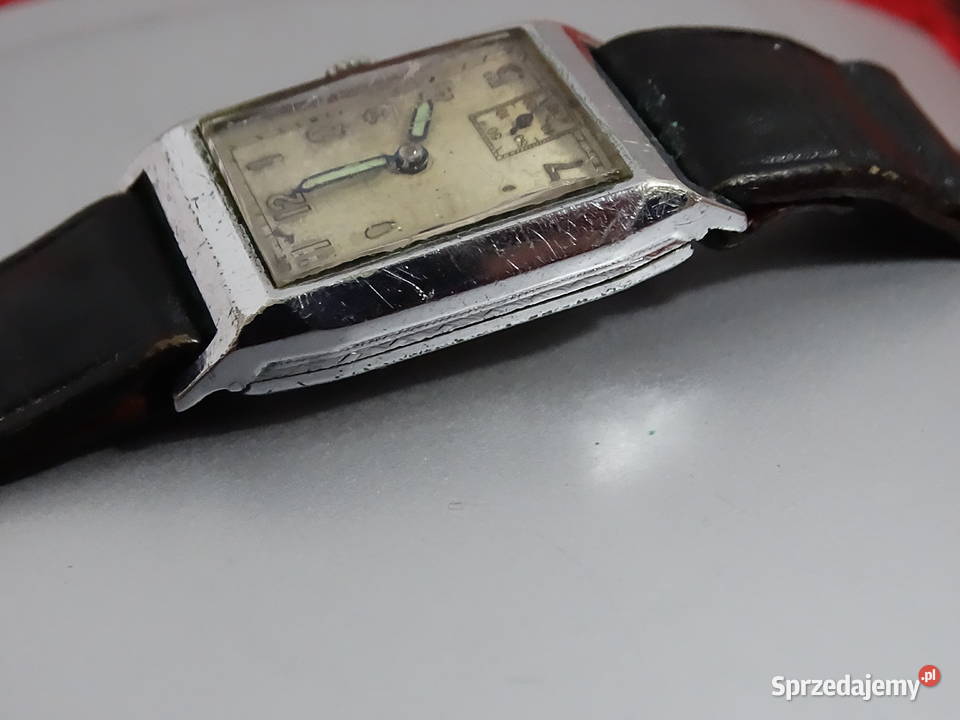 Szwajcarski Vintage Art Dco 15 Jewels SPRAWNY Biłgoraj