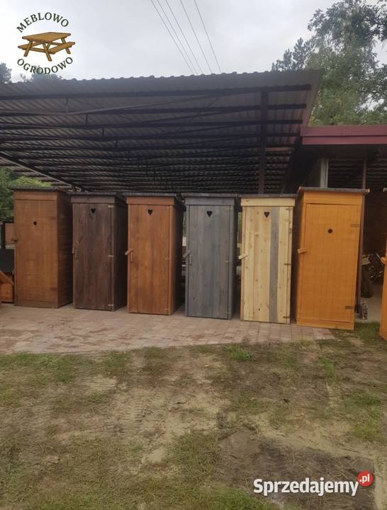 WC drewniane Kibel Swawojka solidna duża z Sosny łódzkie Radomsko