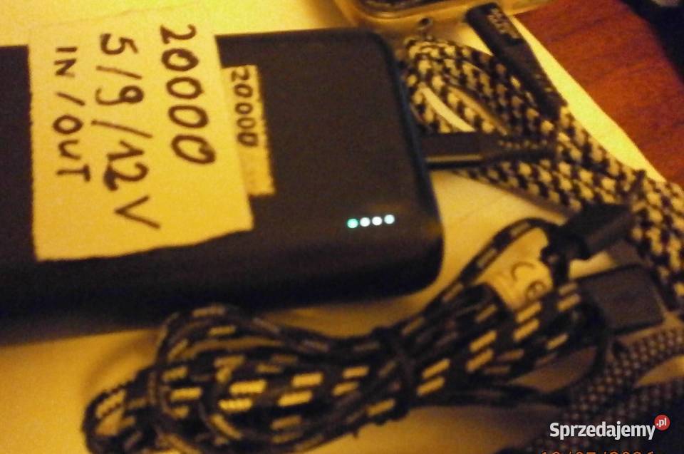 Szybki Powerbank 20000 mAh 1820W 3 Różne USB i 3 małopolskie Kraków