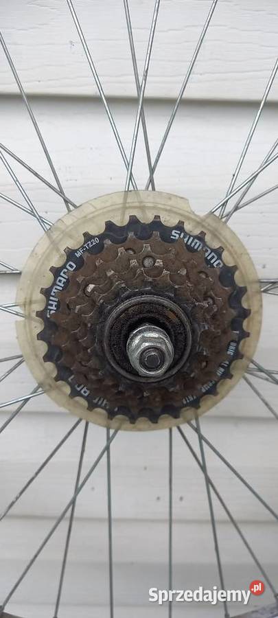Koło tylne do roweru 24 z oponą i dętką SHIMANO Małkinia Górna