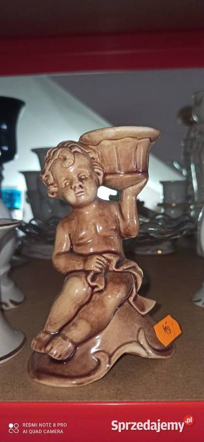 Świecznik na jedną świecę Porcelana Gdańsk