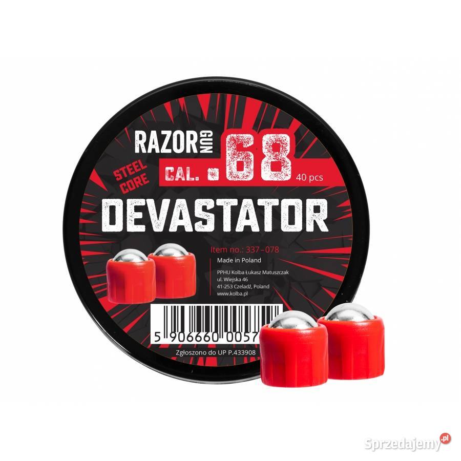Kule metalowe RazorGun Steel Core Devastator kal Trzcianka