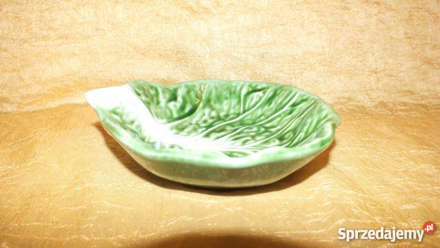 Śliczna dekoracyjna miseczka liść sałaty Porcelana i szkło