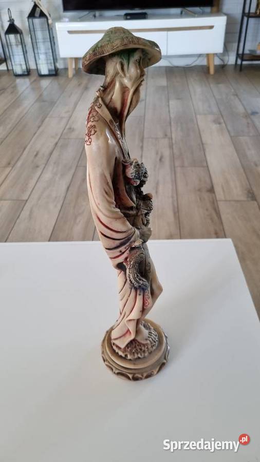 Figurka Z Alabastru Chińczyk Wyposażenie wnętrz Wola Podłężna