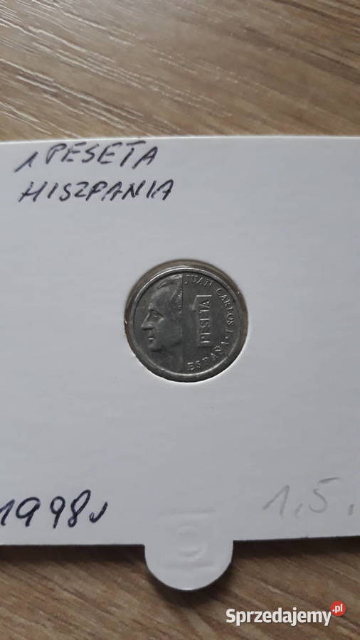1 Peseta Hiszpania 199619982000 r Numizmatyka Konin