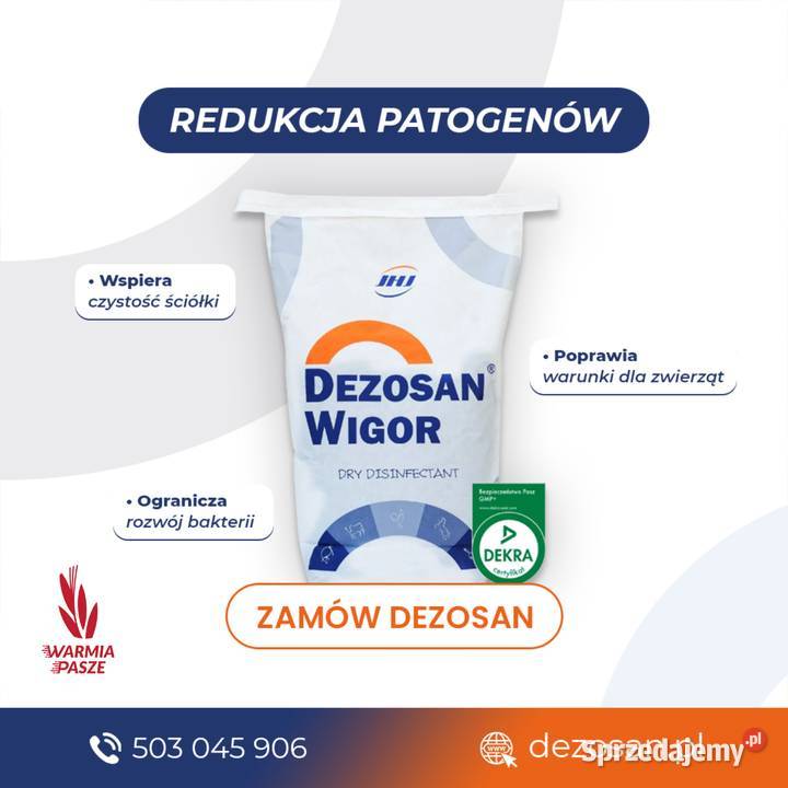 Dezosan Junior sucha kąpiel prosiąt 300 higiena Człuchów