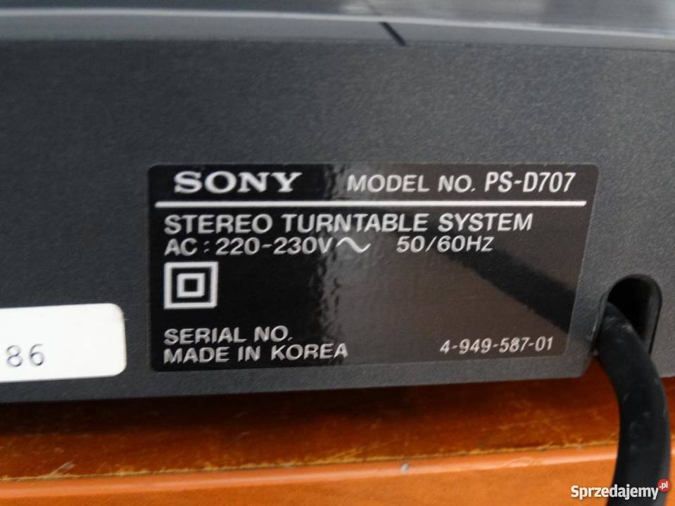 Gramofon Sony D707 automat sprawny WYSYŁKA Jasło