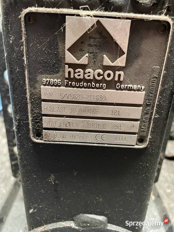 Podpory przyczepy Haacon sprzedam