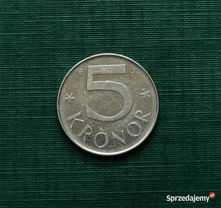 Szwecja 5 koron 1984r Numizmatyka śląskie Gliwice