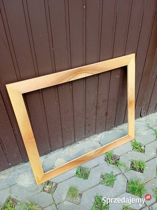 Rama do lustra grafiki orzechowa