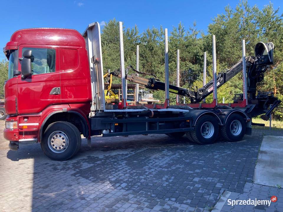 Ciężarówka do przewozu drewna Scania R500 6x4 z Biłgoraj