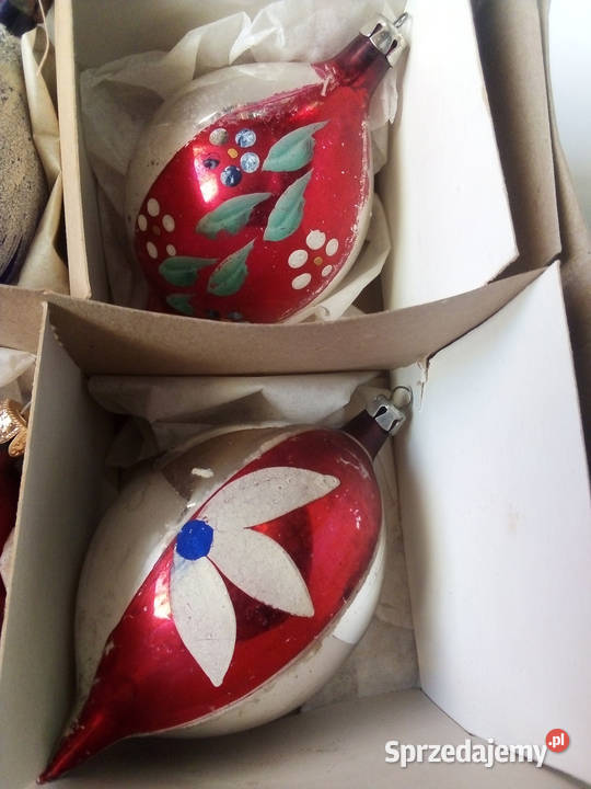 stare bombki vintage PRL Częstochowa