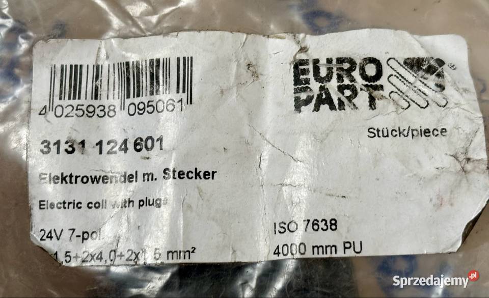 EUROPART Przewód Spiralny Elektryczny 24 V LKW Gorzów Wielkopolski