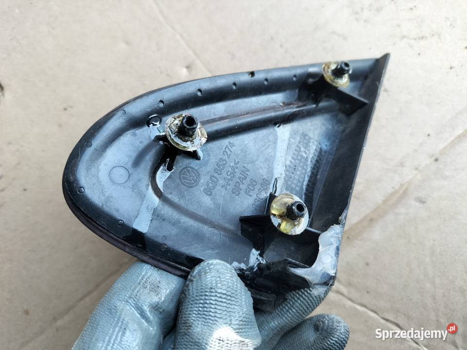 VW POLO MK4 9N 3D TRÓJKĄT PRAWY LUSTERKA Kamień-Kolonia
