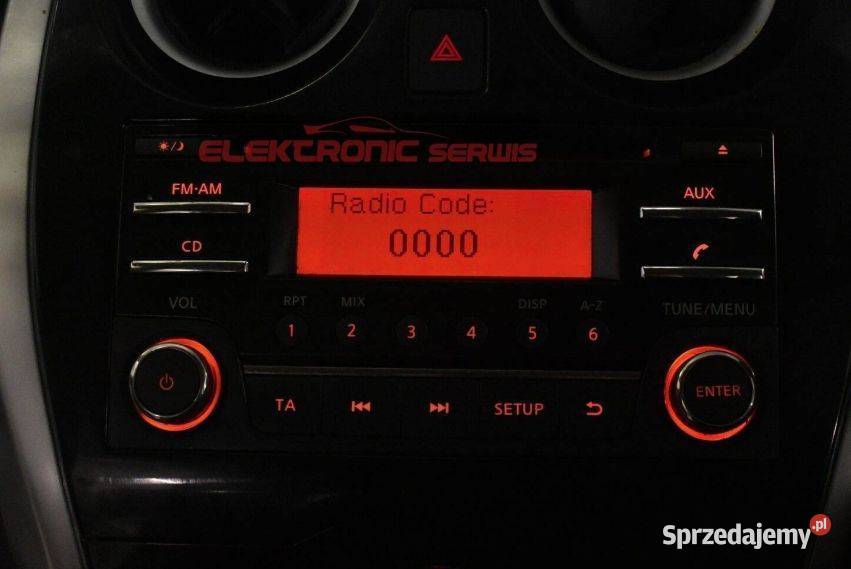 wyświetlacz radio Nissan Note Wyposażenie elektryczne wielkopolskie Poznań